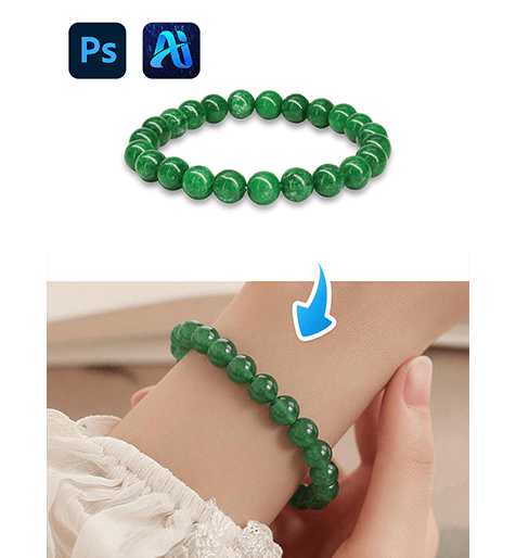 nano banana Bracelet Transfer: 4-Step Red Mask Workflow for Model Wrist Accessories