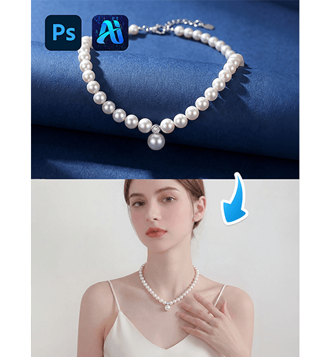 Nano banana Necklace Swap: 4-Step Red Mask Workflow for Model Jewelry Replacement