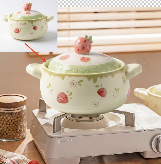 One-Click Generate and Preview the Seamless Blending Effect