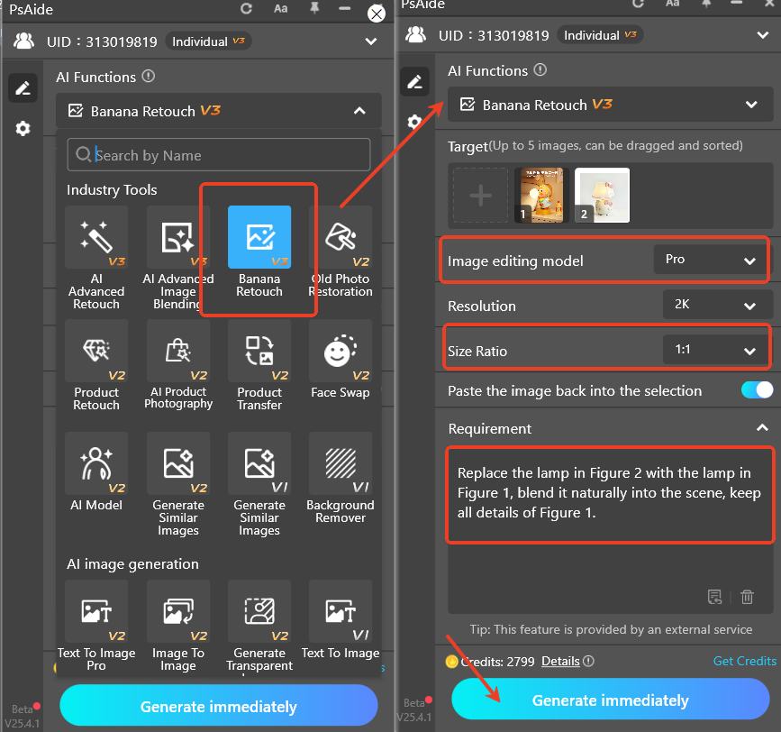 Launch Nano Banana Pro and generate