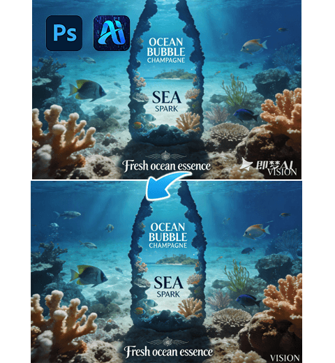 How to Remove Watermark in PS? One-Click Seamless Watermark Removal Methods