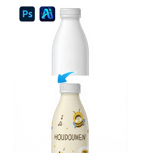 How to Apply Chartlet to Bottles in PS? 3 Methods for Bottle Mockup