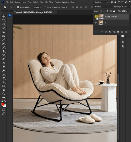 Click Generate in nano banana.