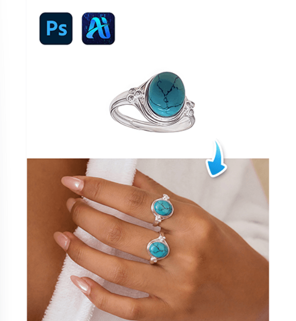 nano banana Ring Replacement: 4-Step Red Mask Workflow for Model Jewelry Editing