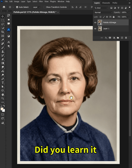 Click generate to get the restored result