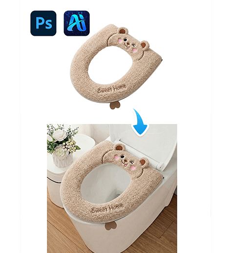 4 Steps to Transfer a Toilet Seat Cover with Nano Banana