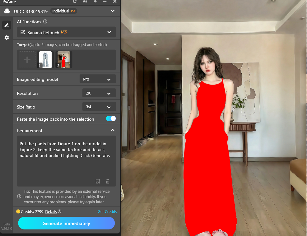 Enter prompt & generate