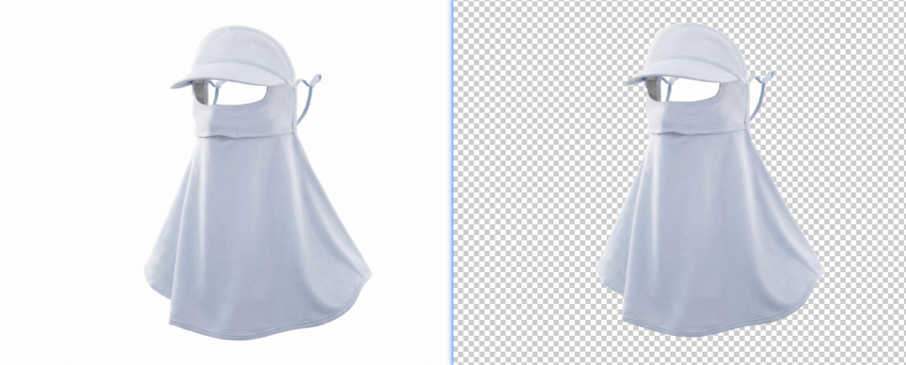 Clean edges and save as PNG.