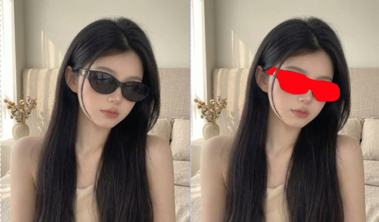 press ALT+DEL shortcut key to fill the selected area with red