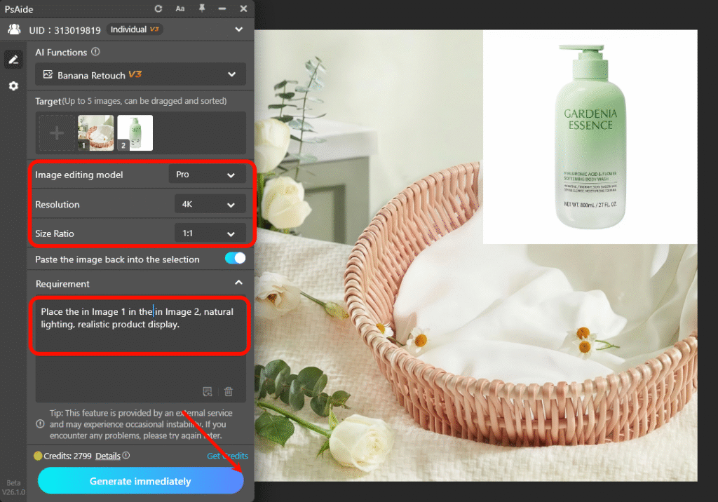 Set Pro Model Parameters