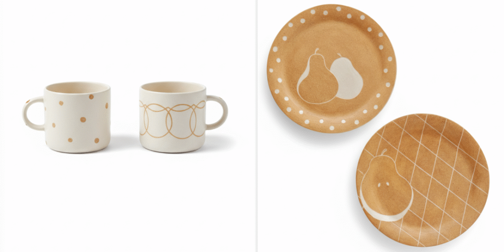 Upload White-Background Tableware Images