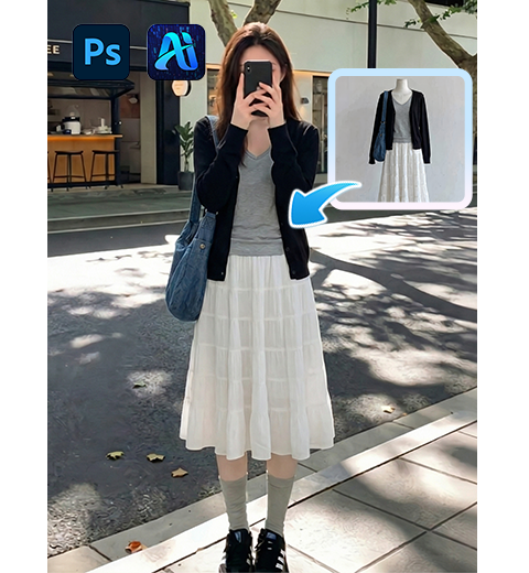 How to Change Clothes on Models in PS? Nano Banana One-Click Natural Outfit Swap