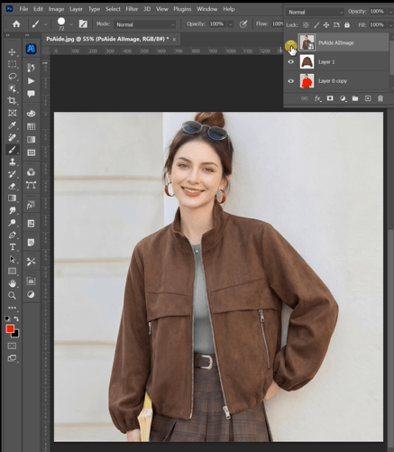 Click generate to get the final image