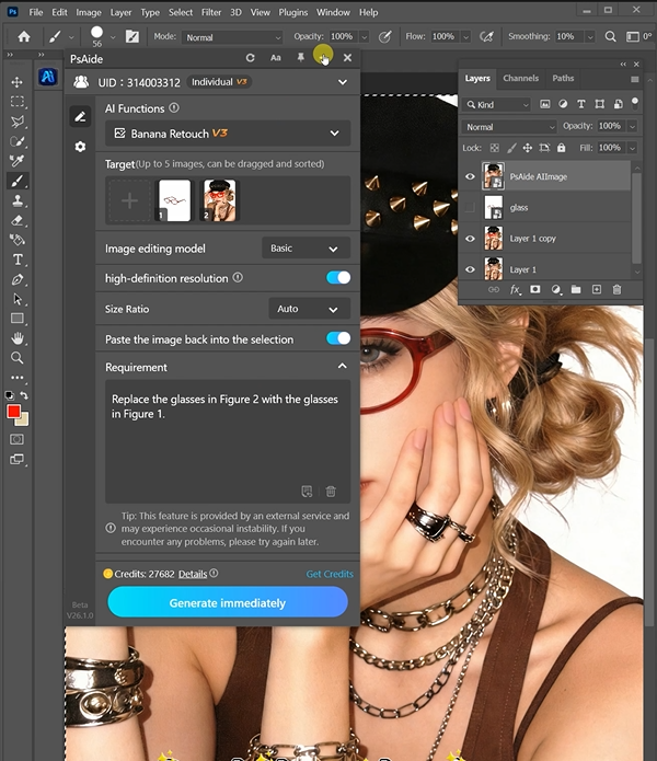Avoid covering eyes when marking