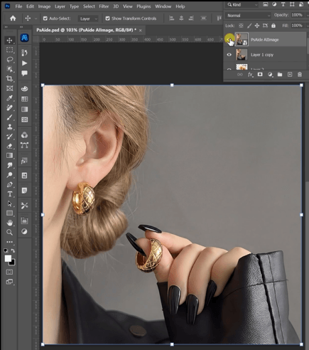 Generate nano banana earring replacement