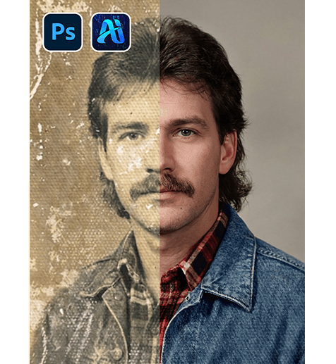 3 Minutes Guide: nano banana old photo restoration for middle-aged man