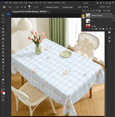Generate nano banana tablecloth replacement