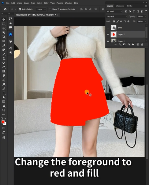 Mark the Original Skirt in Red