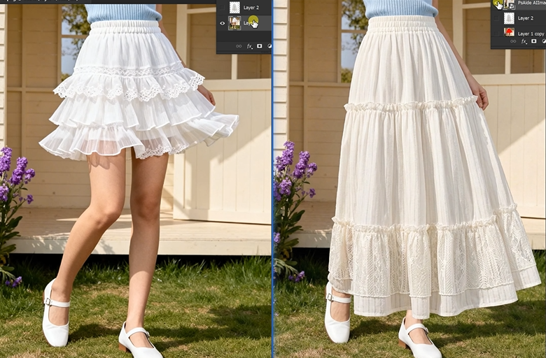 Guide to AI Skirt Replacement in Photoshop