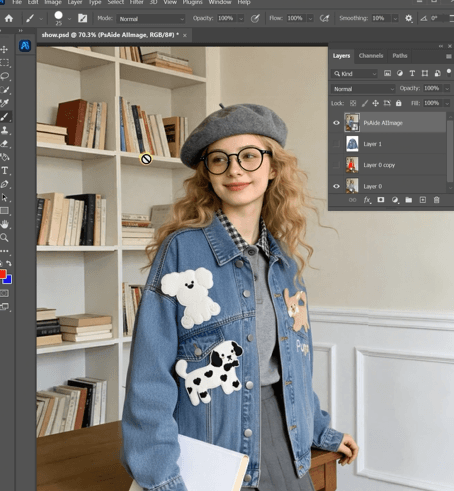 Generate nano banana denim jacket replacement