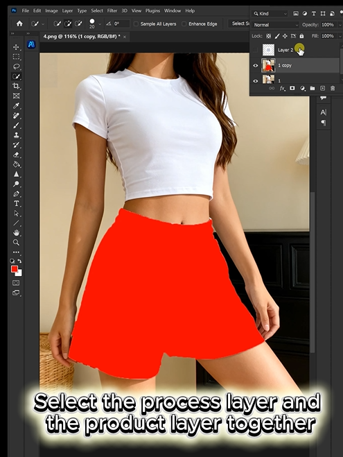 Mark the Pants in Red (20 seconds)
