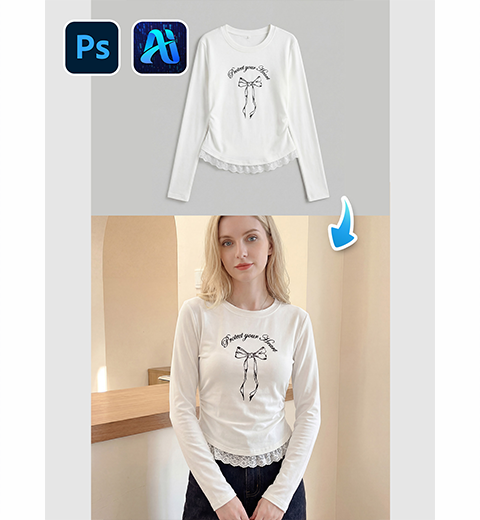How to Swap Long-Sleeve Tops on Models in PS with Psaide Nano Banana