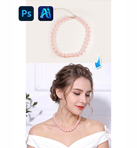 How to Replace Model Necklaces for E-commerce in PS Using Psaide Nano Banana