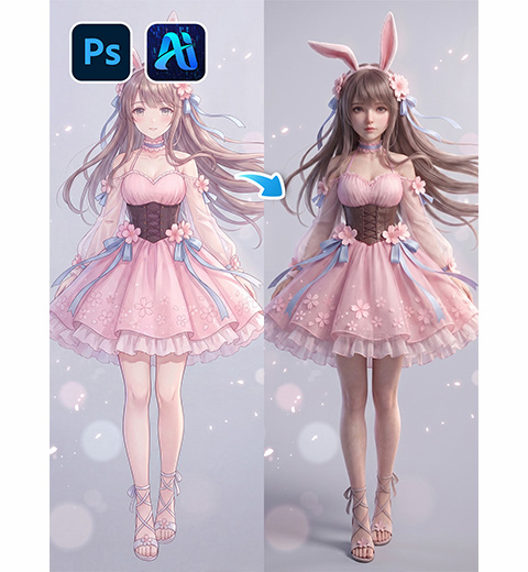 How to Turn 2D Art into 3D with Nano Banana Pro in Photoshop