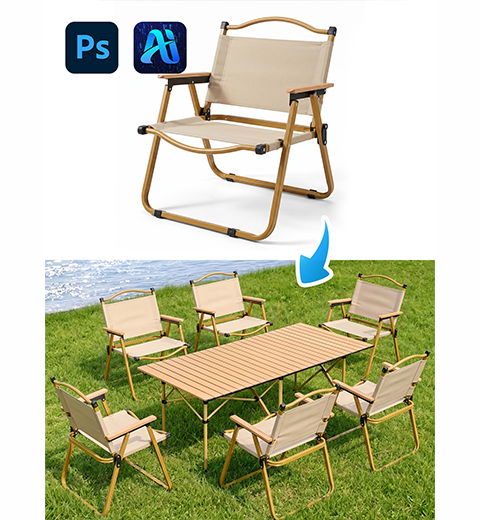 How to Replace Camping Chairs on E-commerce Main Images in PS with Nano Banana