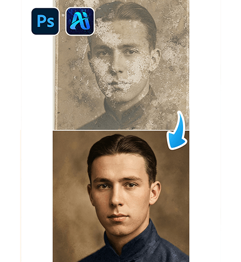 3 Minutes Guide: nano banana young man old photo restoration