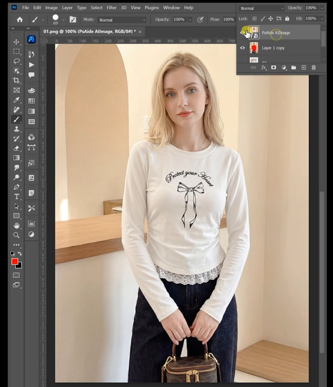 Generate and preview the finished swapped garment image